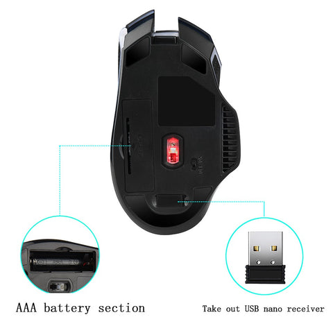 G821 2.4Hz Wireless Mouse Mice Adjustable 2400DPI