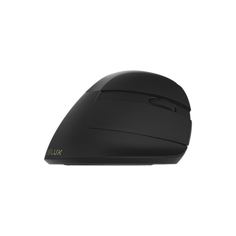 Delux M618mini Wireless Mouse Ergonomic Vertical Optical Mouse RGB Light Dual Mode Mice 2.4GHz Wireless + Bluetooth 4.0 for PC Laptop(Iron Gray)