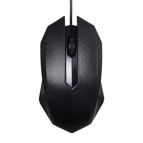 3-Button USB Optical Wired Mouse with 1.1M Cord Compatible with Windows 7/8/10/XP MacOS