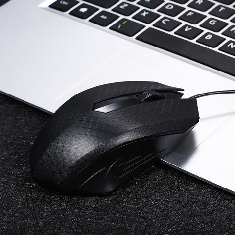 3-Button USB Optical Wired Mouse with 1.1M Cord Compatible with Windows 7/8/10/XP MacOS