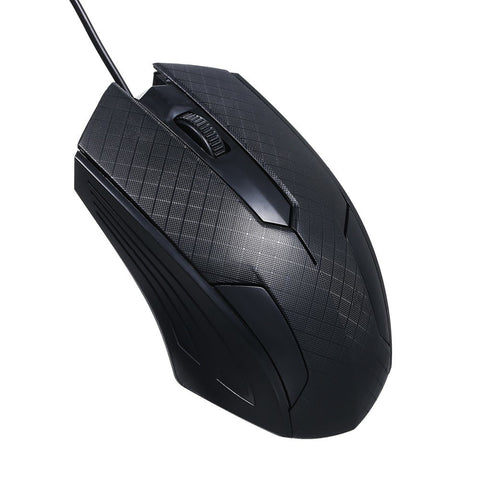 3-Button USB Optical Wired Mouse with 1.1M Cord Compatible with Windows 7/8/10/XP MacOS