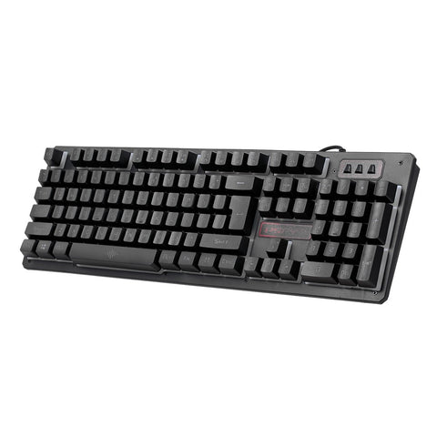 USB Wired Gaming Keyboard and Mouse Combo Waterproof Rainbow Backlit 2000DPI for Home Office