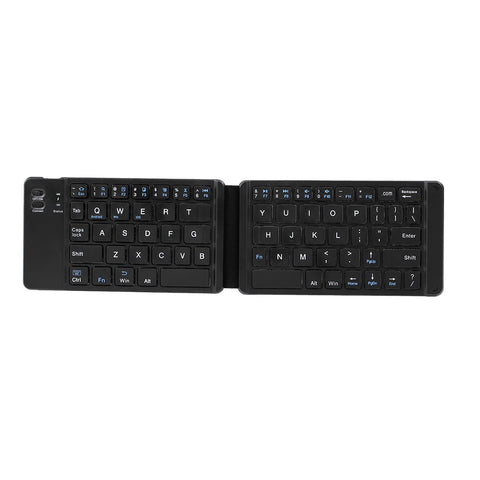 BT Folding Keyboard Foldable Keyboard Rechargeable Full Size Keyboard for iOS Phone Android Smartphone Tablet Windows Laptop