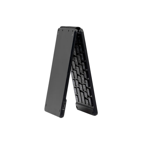 BT Folding Keyboard Foldable Keyboard Rechargeable Full Size Keyboard for iOS Phone Android Smartphone Tablet Windows Laptop