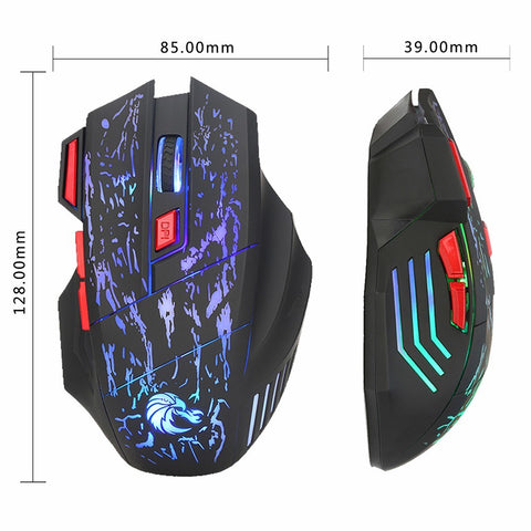 HXSJ H300 USB Wired Gaming Mouse Ergonomic Mice with Breathing Light 5500DPI 7 Buttons for PC Laptop
