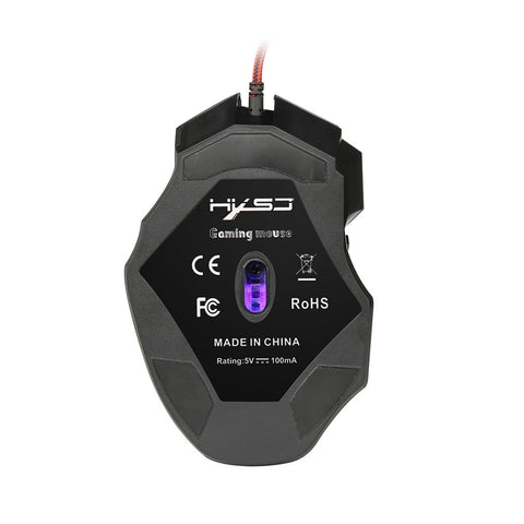 HXSJ H300 USB Wired Gaming Mouse Ergonomic Mice with Breathing Light 5500DPI 7 Buttons for PC Laptop