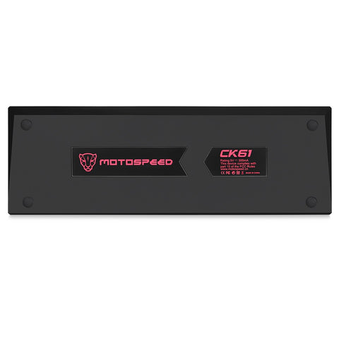 MOTOSPEED CK61 RGB Mechanical Gaming Keyboard OUTMU Red Switches Keyboard 61 Keys Anti-ghosting with Backlight for Gaming Black