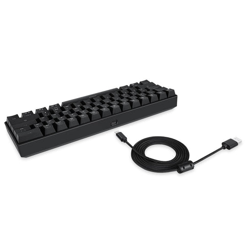 MOTOSPEED CK61 RGB Mechanical Gaming Keyboard OUTMU Red Switches Keyboard 61 Keys Anti-ghosting with Backlight for Gaming Black