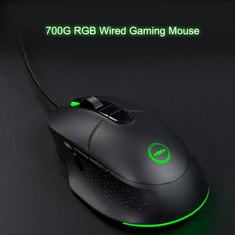 MIIIW 700G RGB Colorful Wired Gaming Mouse 6 Buttons 7200DPI Ergonomic Gamer PC Mouse