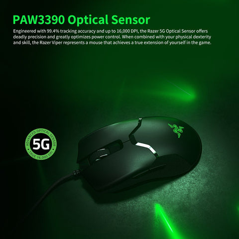 Razer Viper Wired Gaming Mouse 16000DPI RGB Computer Mice
