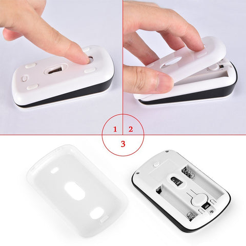 2.4G Wireless Mouse Wireless Full Touch Optical Mouse Creative mouse White