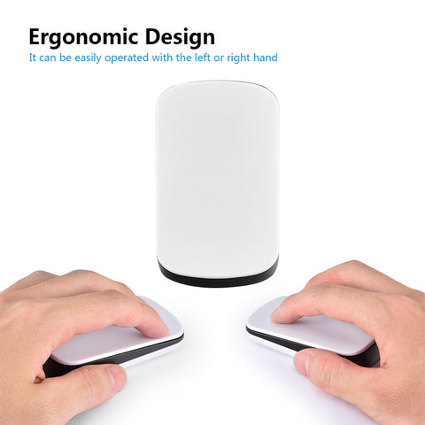 2.4G Wireless Mouse Wireless Full Touch Optical Mouse Creative mouse White