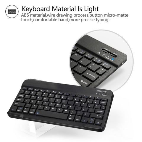 BT3.0 Wireless Keyboard Case iPad Protective Case Detachable Keyboard Case Replacement for iPad 10.2(2019) (Rose Gold-White)