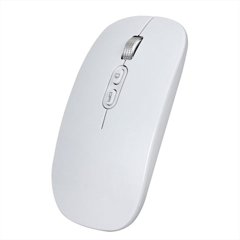 M103 Rechargeable Wireless Mouse 2.4G Wireless Mouse Ultra-thin Mute Mouse 3 Adjustable DPI Built-in 500mAh Battery White