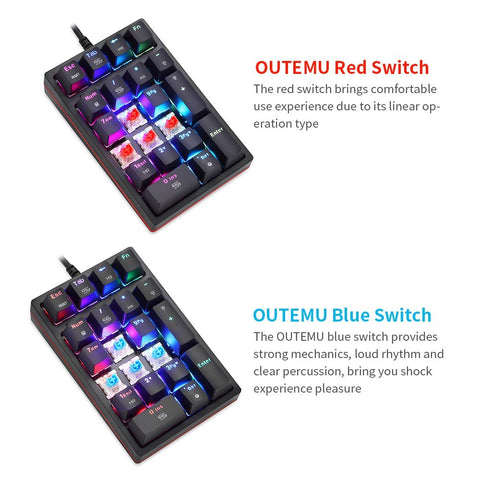 Motospeed K24 Numeric Mechanical Keyboard