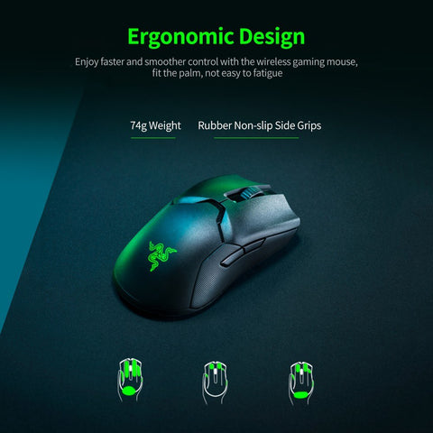 Razer Viper Ultimate Wireless Gaming Mouse HyperSpeed Wireless Technology 20000DPI FOCUS+ Optical Sensor (without Charging Base)