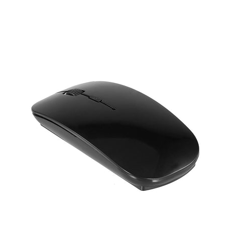 2.4G Wireless Mouse Portable Ultra-thin Mute Mouse 4 Keys Wireless Optical Mouse 1600DPI for   Desktop Computer Laptop Black
