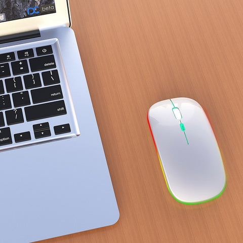 M40 Ultra-thin Wireless Mouse 2.4G Rechargeable Wireless Silent Mouse Ergonomic Design 3 Adjustable DPI Silver