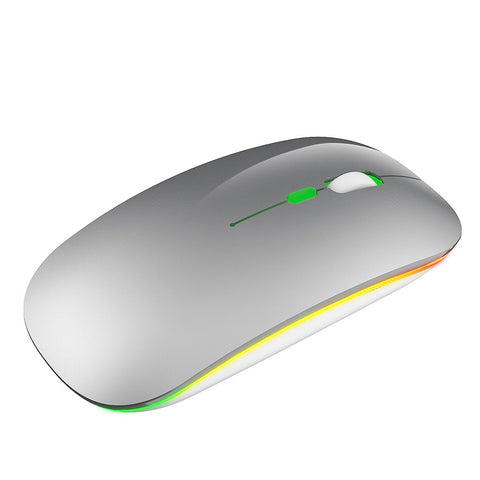 M40 Ultra-thin Wireless Mouse 2.4G Rechargeable Wireless Silent Mouse Ergonomic Design 3 Adjustable DPI Silver