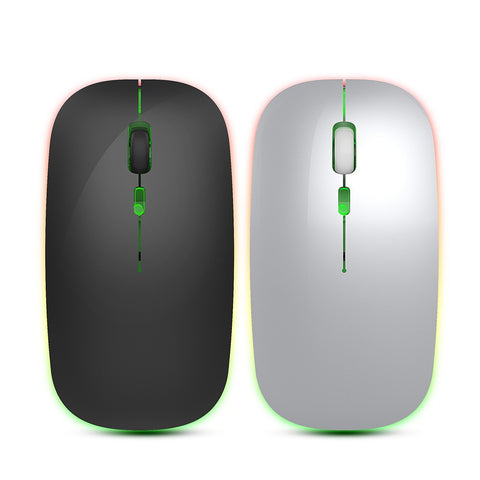 M40 Ultra-thin Wireless Mouse 2.4G Rechargeable Wireless Silent Mouse Ergonomic Design 3 Adjustable DPI Silver