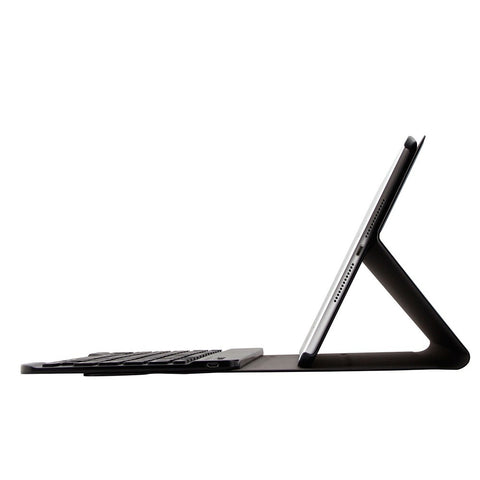 BT3.0 Wireless Keyboard Case Tablet Protective Case for iPad Air1/iPad Air2/iPad Pro 9.7/iPad 9.7(2017/2018) (Black-Black)