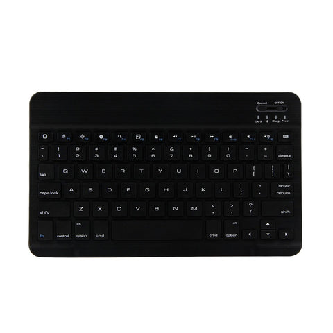BT3.0 Wireless Keyboard Case Tablet Protective Case for iPad Air1/iPad Air2/iPad Pro 9.7/iPad 9.7(2017/2018) (Black-Black)