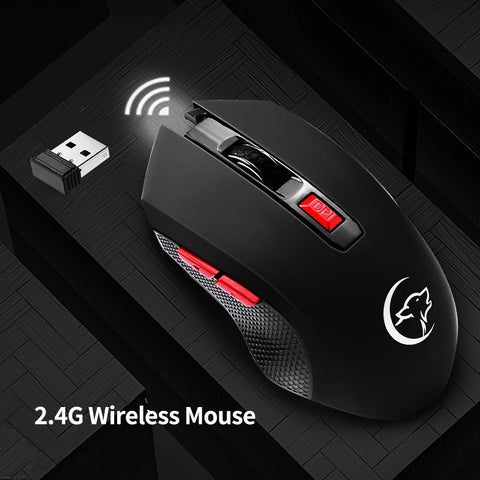YWYT G817 Wireless Mouse 2.4G Wireless Gaming Mouse 2400DPI 6 Buttons Optical Ergonomic Mouse with USB Receiver for PC Laptop