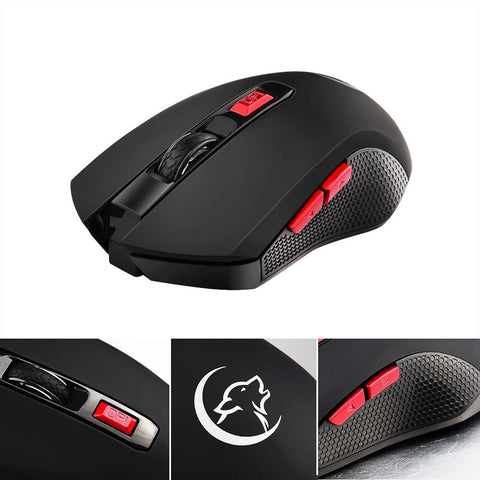 YWYT G817 Wireless Mouse 2.4G Wireless Gaming Mouse 2400DPI 6 Buttons Optical Ergonomic Mouse with USB Receiver for PC Laptop