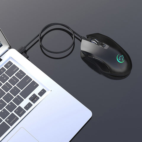 YWYT G851 2.4GHz Wireless Mouse Rechargeable Mute Mouse Ergonomic Mouse with Colorful Light Effect for Desktop Laptop