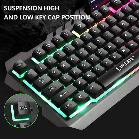 T21 Backlight Laptop Game Keyboard And Mouse Suit