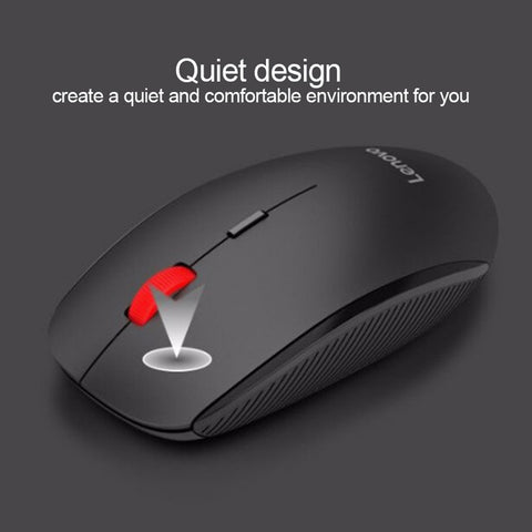 Lenovo N911 Pro Wireless Mouse Mute Button 1000DPI 2.4G Wireless Transmission One-Button Service Portable USB Optical Mice For Computer Laptop Office Home