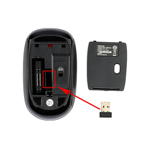 Lenovo N911 Pro Wireless Mouse Mute Button 1000DPI 2.4G Wireless Transmission One-Button Service Portable USB Optical Mice For Computer Laptop Office Home
