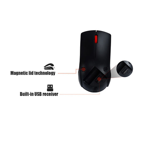 Lenovo M120 Pro Wireless Mouse 2.4GHz Laptop Mouse with USB Receiver