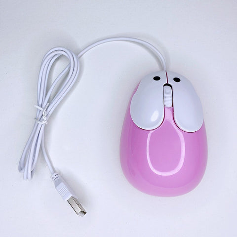 Cute Wired Mouse Mini Laptop Mouse 1600 DPI Optical Sensor/3 Buttons/Ergonomic Design/USB Powered Computer Mice for Windows PC Laptop Gamers Office/Home use