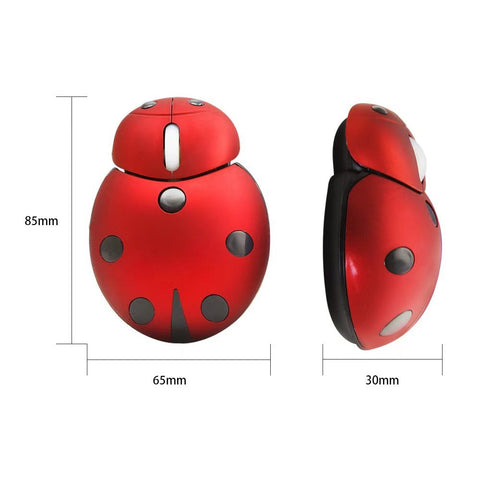 Beatle Shape Wireless Mouse Portable Mouse 1600DPI 2.4GHz Laptop Mice Ergonomic Design for Windows Andriod Laptop PC Computer Mac Gamers Office/Home use