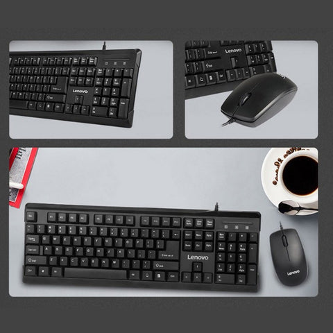 Lenovo MK618 Wired Keyboard and Mouse