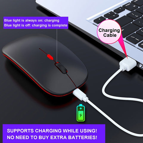 M40 Ultra-thin Wireless Mouse 2.4G Rechargeable Wireless Silent Mouse