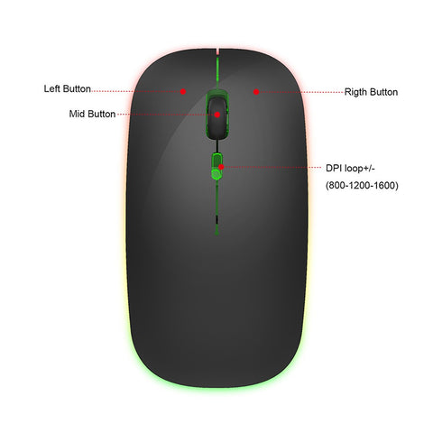 M40 Ultra-thin Wireless Mouse 2.4G Rechargeable Wireless Silent Mouse