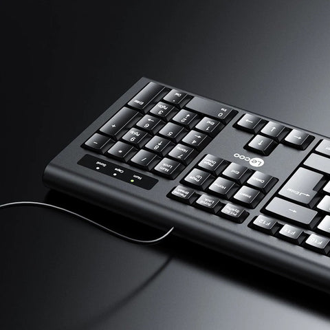 Lenovo Lecoo CM101S Wired Keyboard Mouse Combo Ergonomic Keyboard Mouse Set