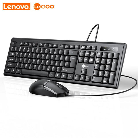 Lenovo Lecoo CM101S Wired Keyboard Mouse Combo Ergonomic Keyboard Mouse Set