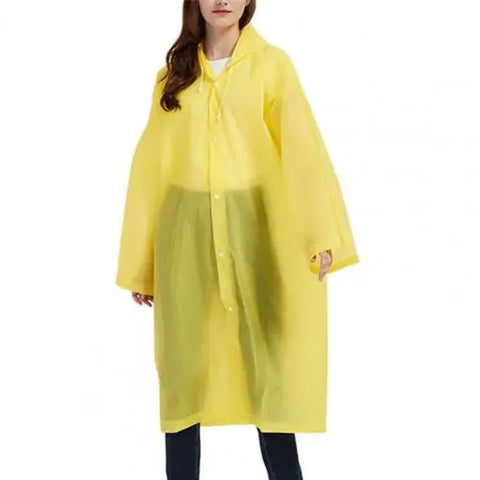 High Quality 1piece 145*68CM EVA Unisex Raincoat Thickened Raincoat Women Waterproof  Men Black Camping Waterproof Rainwear Suit