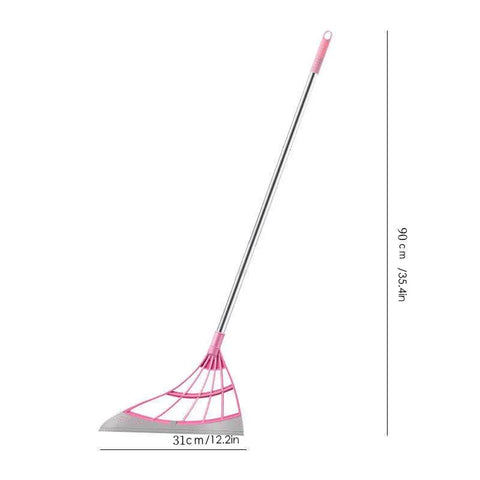 Pink Magic Broom Cleaning Bathroom Glass One Piece Wipe Mop Household Splicing Broom Household Items